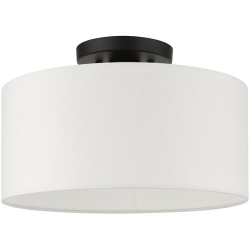 41097-04 1 Light Black Semi Flush-Lighting LumensSemi Flush