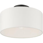 41097-04 1 Light Black Semi Flush-Lighting LumensSemi Flush