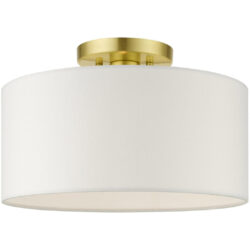 41097-12 1 Light Satin Brass Semi Flush-Lighting LumensSemi Flush