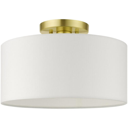 41097-12 1 Light Satin Brass Semi Flush-Lighting LumensSemi Flush