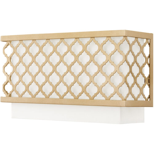 13 inch 2 Light SG ADA Wall Sconce with Hand Crafted Off-White Fabric Outside & White Fabric Inside Hardback Shade Shade-Lighting LumensWall Sconces