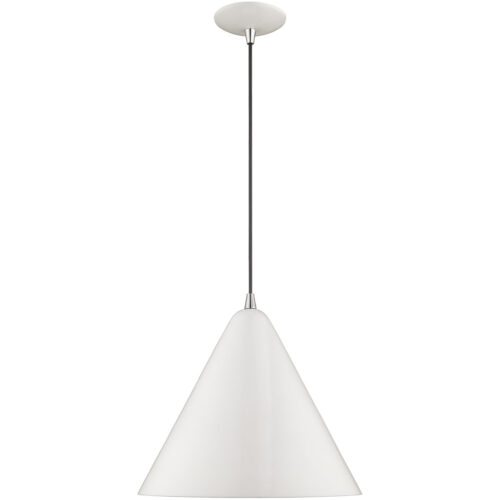 1 Light Shiny White Mini Pendant with Shiny White Metal Shade with Gold Finish Inside Shade-Lighting LumensPendant Lights