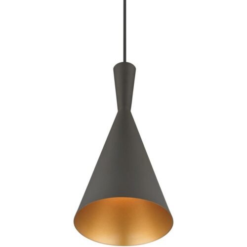 41185-07 1 Light Bronze Pendant with Antique Brass Finish Accents-Lighting LumensPendant Lights