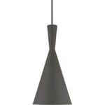 41185-07 1 Light Bronze Pendant with Antique Brass Finish Accents-Lighting LumensPendant Lights