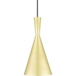 41185-33 1 Light Soft Gold Pendant with Polished Brass Finish Accents-Lighting LumensPendant Lights