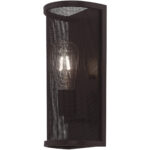 5 inch 1 Light Bronze ADA Wall Sconce with Bronze Stainless Steel Mesh Shade Shade-Lighting LumensWall Sconces