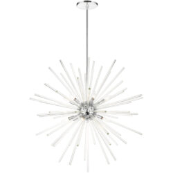 41259-05 12 Light Polished Chrome Foyer Pendant Chandelier-Lighting LumensChandeliers