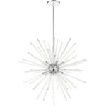 41259-05 12 Light Polished Chrome Foyer Pendant Chandelier-Lighting LumensChandeliers