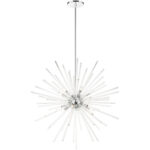 41259-05 12 Light Polished Chrome Foyer Pendant Chandelier-Lighting LumensChandeliers