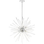 41259-05 12 Light Polished Chrome Foyer Pendant Chandelier-Lighting LumensChandeliers