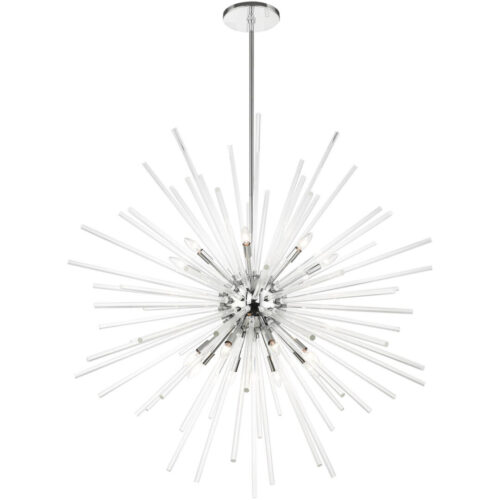 41260-05 16 Light Polished Chrome Foyer Pendant Chandelier-Lighting LumensChandeliers