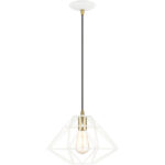 41323-03 1 Light White Pendant-Lighting LumensPendant Lights