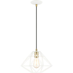 41323-03 1 Light White Pendant-Lighting LumensPendant Lights