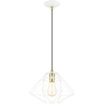 41323-03 1 Light White Pendant-Lighting LumensPendant Lights