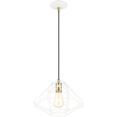 41323-03 1 Light White Pendant-Lighting LumensPendant Lights