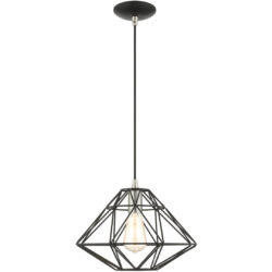 41323-04 1 Light Black Pendant-Lighting LumensPendant Lights