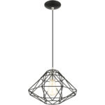 41323-04 1 Light Black Pendant-Lighting LumensPendant Lights