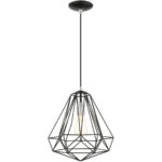 41324-68 1 Light Shiny Black Pendant-Lighting LumensPendant Lights