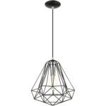 41324-68 1 Light Shiny Black Pendant-Lighting LumensPendant Lights