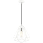 41324-69 1 Light Shiny White Pendant-Lighting LumensPendant Lights