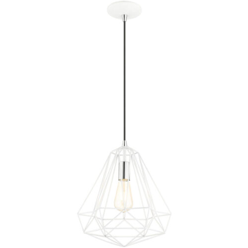 41324-69 1 Light Shiny White Pendant-Lighting LumensPendant Lights