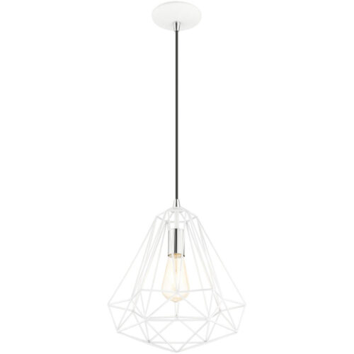 41324-69 1 Light Shiny White Pendant-Lighting LumensPendant Lights