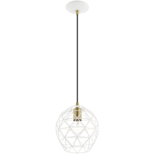 41326-03 1 Light White Pendant-Lighting LumensPendant Lights