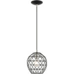 41326-04 1 Light Black Pendant-Lighting LumensPendant Lights