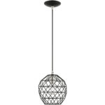 41326-04 1 Light Black Pendant-Lighting LumensPendant Lights