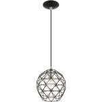 41326-04 1 Light Black Pendant-Lighting LumensPendant Lights