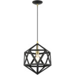 41328-14 1 Light Textured Black Pendant-Lighting LumensPendant Lights