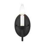 4151-04 1 Light Black Wall Sconce-Lighting LumensWall Sconces