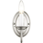 4.25 inch 1 Light Brushed Nickel Wall Sconce with Steel base material-Lighting LumensWall Sconces