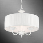 41773-03 3 Light White Pendant Chandelier-Lighting LumensChandeliers