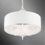 41773-03 3 Light White Pendant Chandelier-Lighting LumensChandeliers