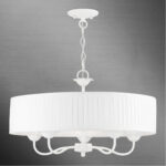 41775-03 5 Light White Pendant Chandelier-Lighting LumensChandeliers