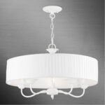 41775-03 5 Light White Pendant Chandelier-Lighting LumensChandeliers