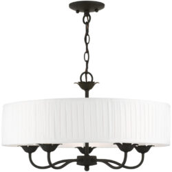 41775-04 5 Light Black Pendant Chandelier-Lighting LumensChandeliers