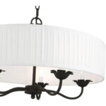 41775-04 5 Light Black Pendant Chandelier-Lighting LumensChandeliers