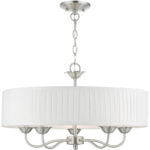 41775-91 5 Light Brushed Nickel Pendant Chandelier-Lighting LumensChandeliers