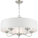 41775-91 5 Light Brushed Nickel Pendant Chandelier-Lighting LumensChandeliers