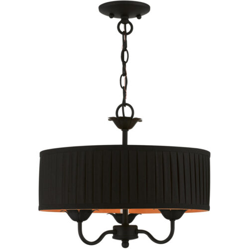 41863-04 3 Light Black Pendant Chandelier-Lighting LumensChandeliers