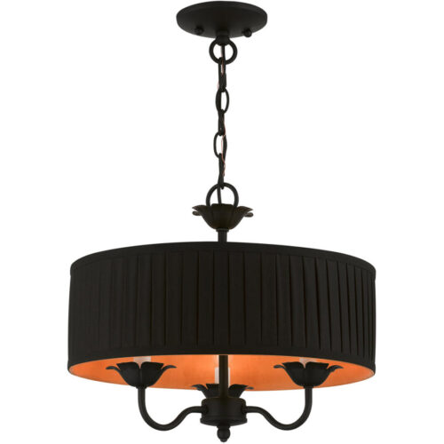 41863-04 3 Light Black Pendant Chandelier-Lighting LumensChandeliers