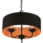 41863-04 3 Light Black Pendant Chandelier-Lighting LumensChandeliers