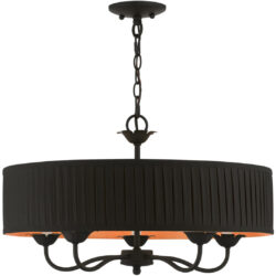 41865-04 5 Light Black Pendant Chandelier-Lighting LumensChandeliers