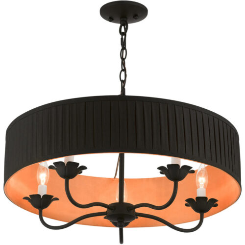 41865-04 5 Light Black Pendant Chandelier-Lighting LumensChandeliers