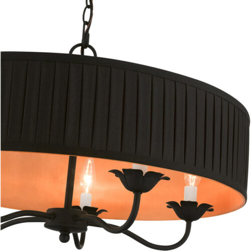 41865-04 5 Light Black Pendant Chandelier-Lighting LumensChandeliers