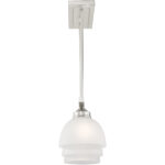 6.5 inch 3 Light Brushed Nickel Island with Satin Glass Shade-Lighting LumensChandeliers