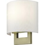 42400-01 1 Light Antique Brass Petite ADA Sconce-Lighting LumensWall Sconces