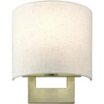 42420-01 1 Light Antique Brass Petite ADA Sconce-Lighting LumensWall Sconces